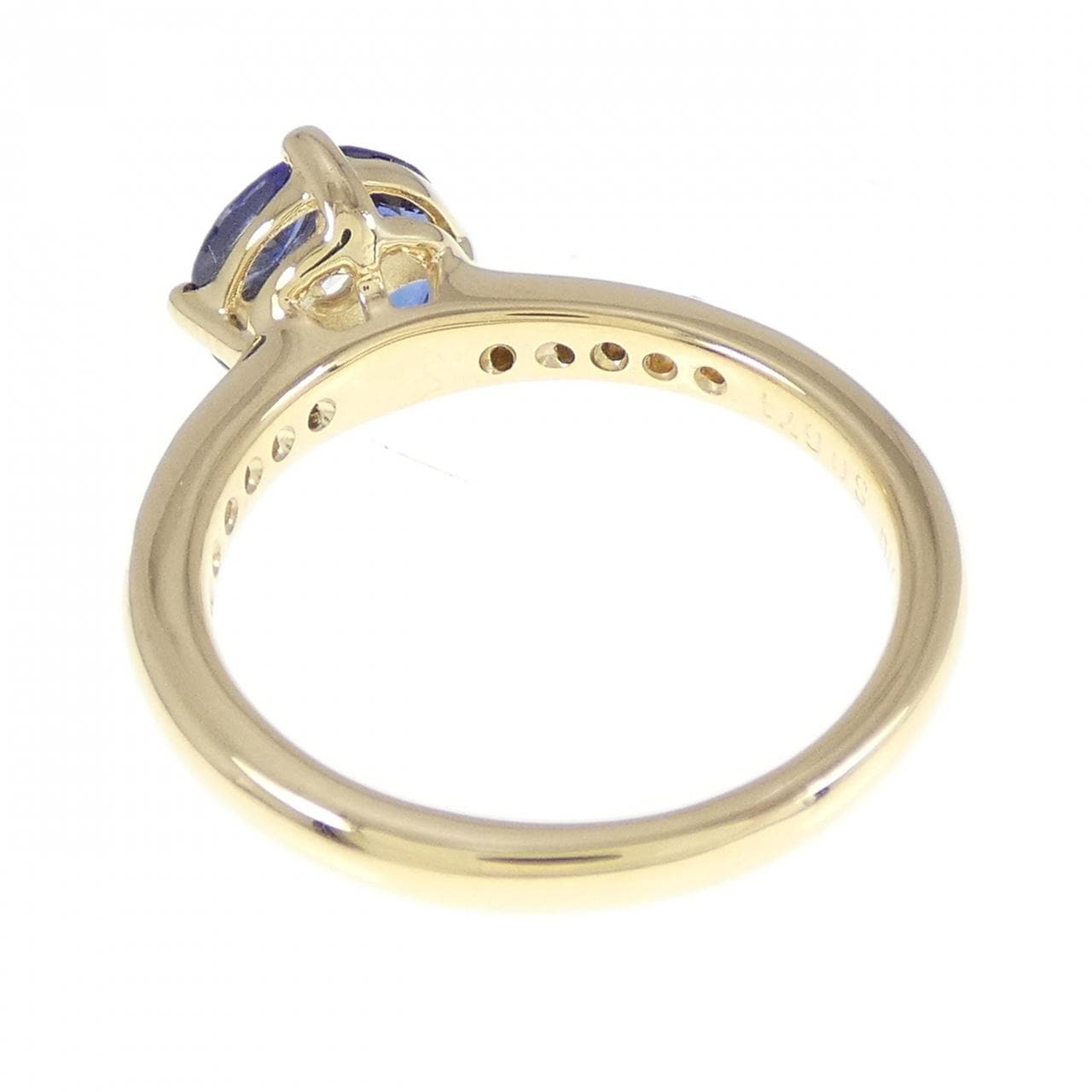 K18YG Sapphire Ring 0.671CT