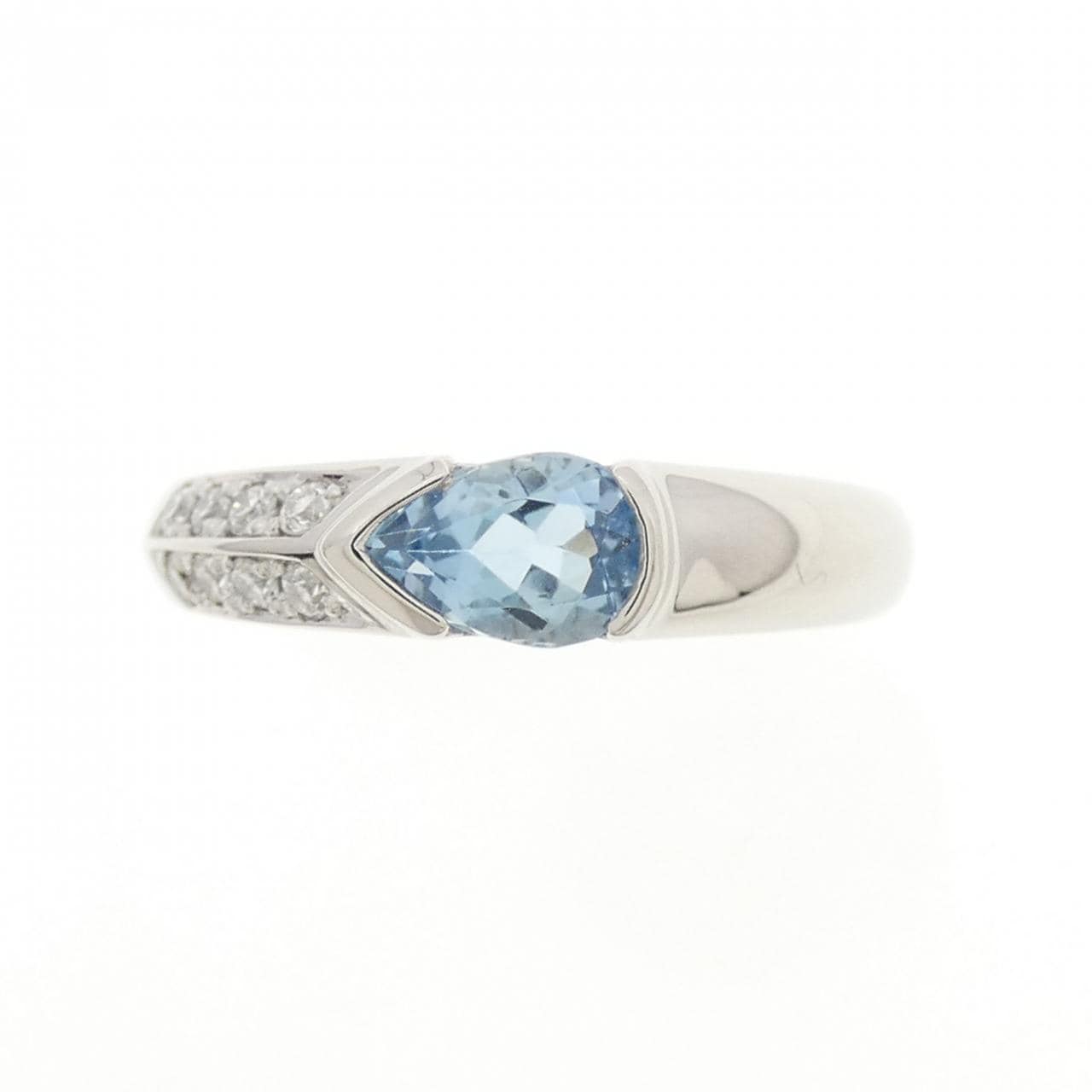PT900海蓝宝戒指 0.55CT