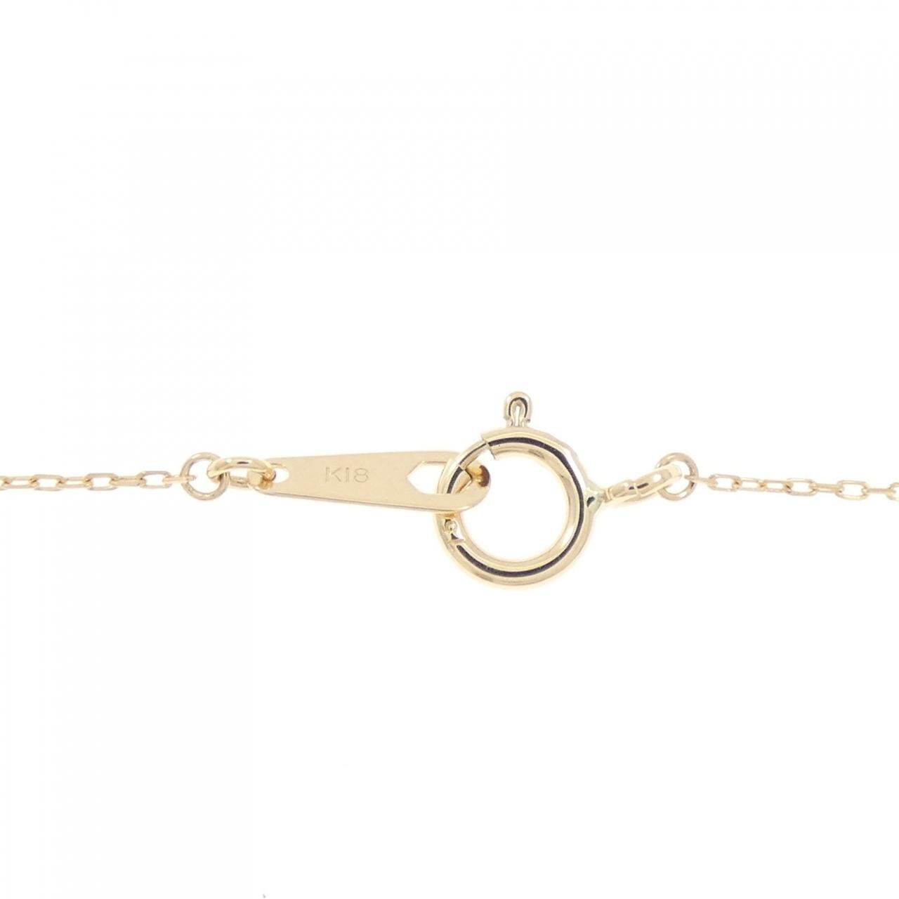 K18YG Horseshoe Diamond Necklace 0.03CT
