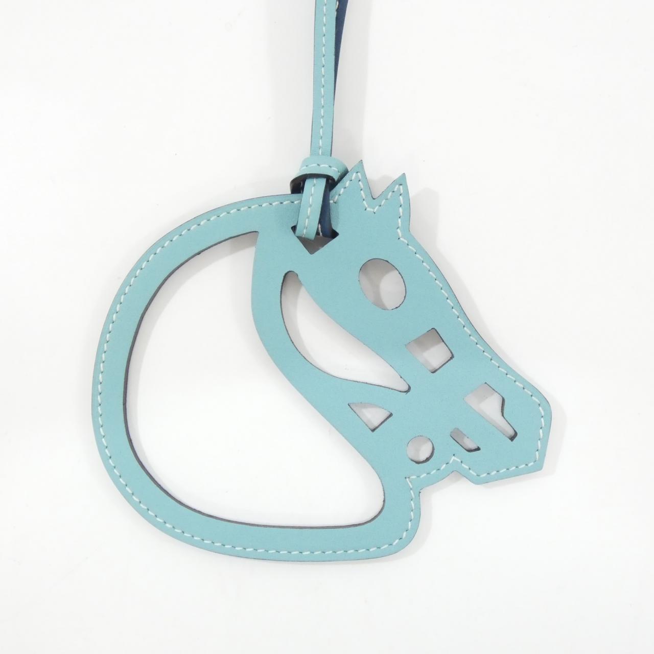 エルメス パドック シュバル バイカラー 067303CA バッグチャーム