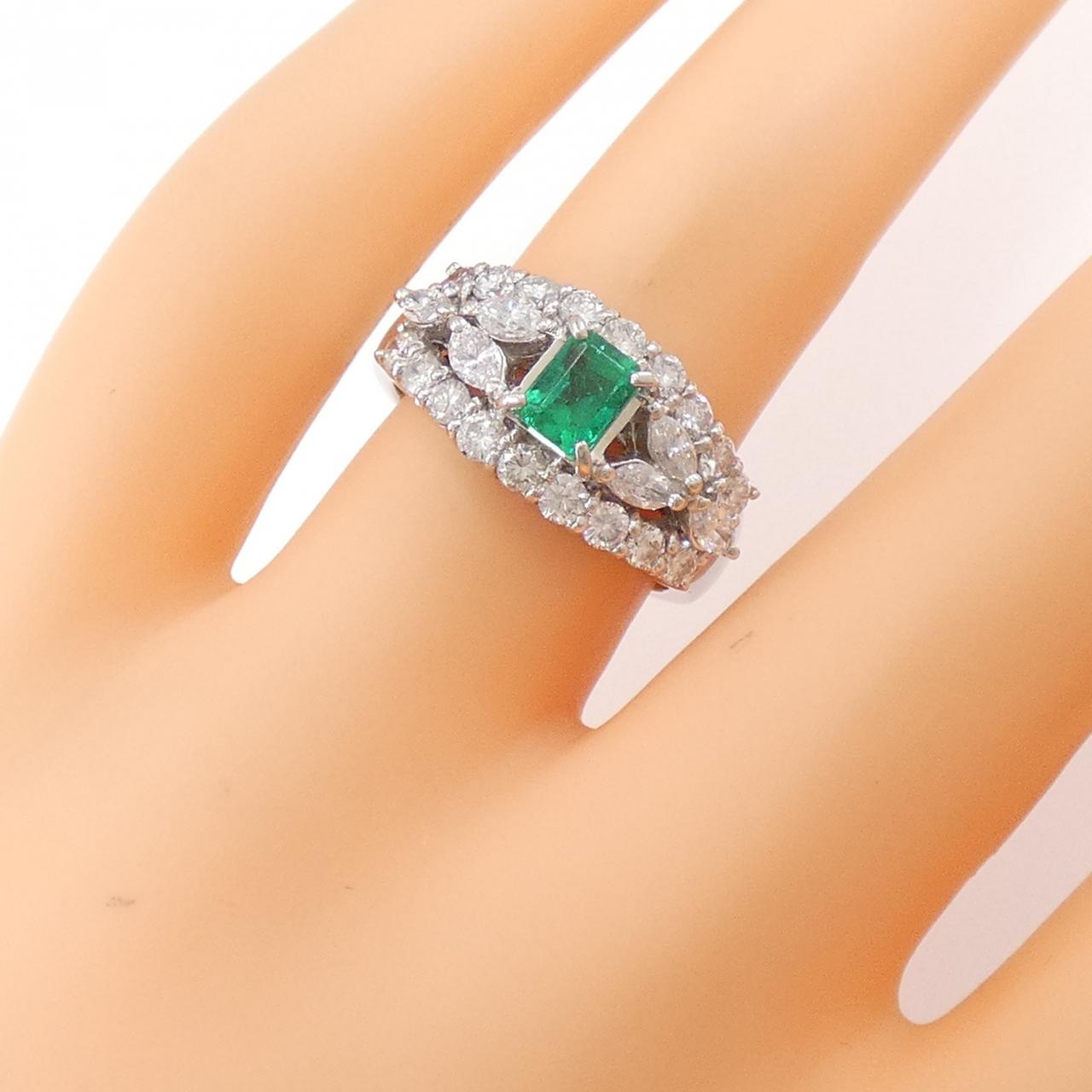 PT900 エメラルド リング 0.44CT