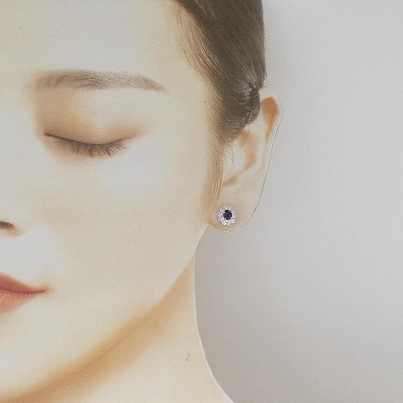 PT900 サファイヤ ピアス 0.78CT