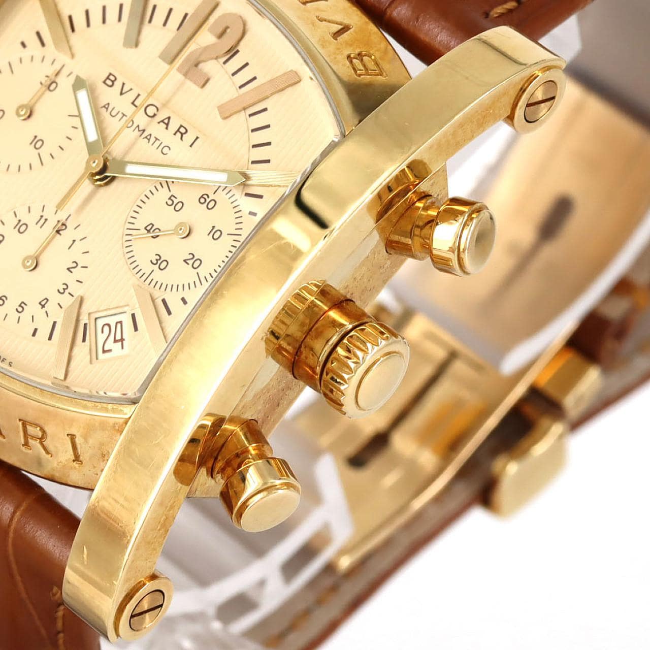 ブルガリ アショーマクロノ YG AA48GCH/AA48C13GLDCH YG 自動巻