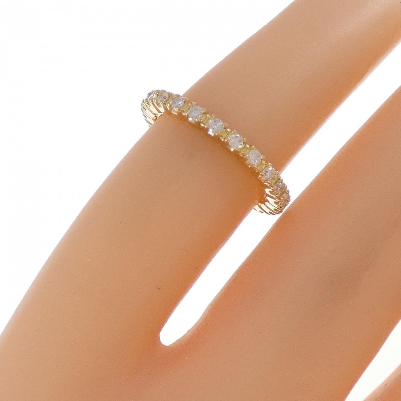 4゜C エタニティ ピンキー リング