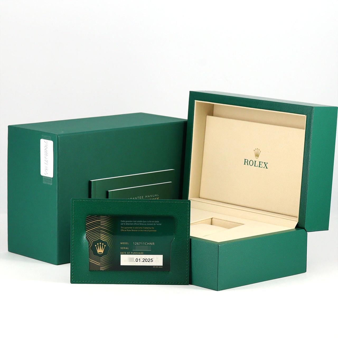 ロレックス GMTマスターⅡ 126711CHNR SSxPG 自動巻 ランダム番