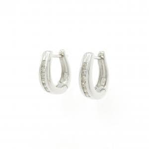 K18WG ダイヤモンド ピアス