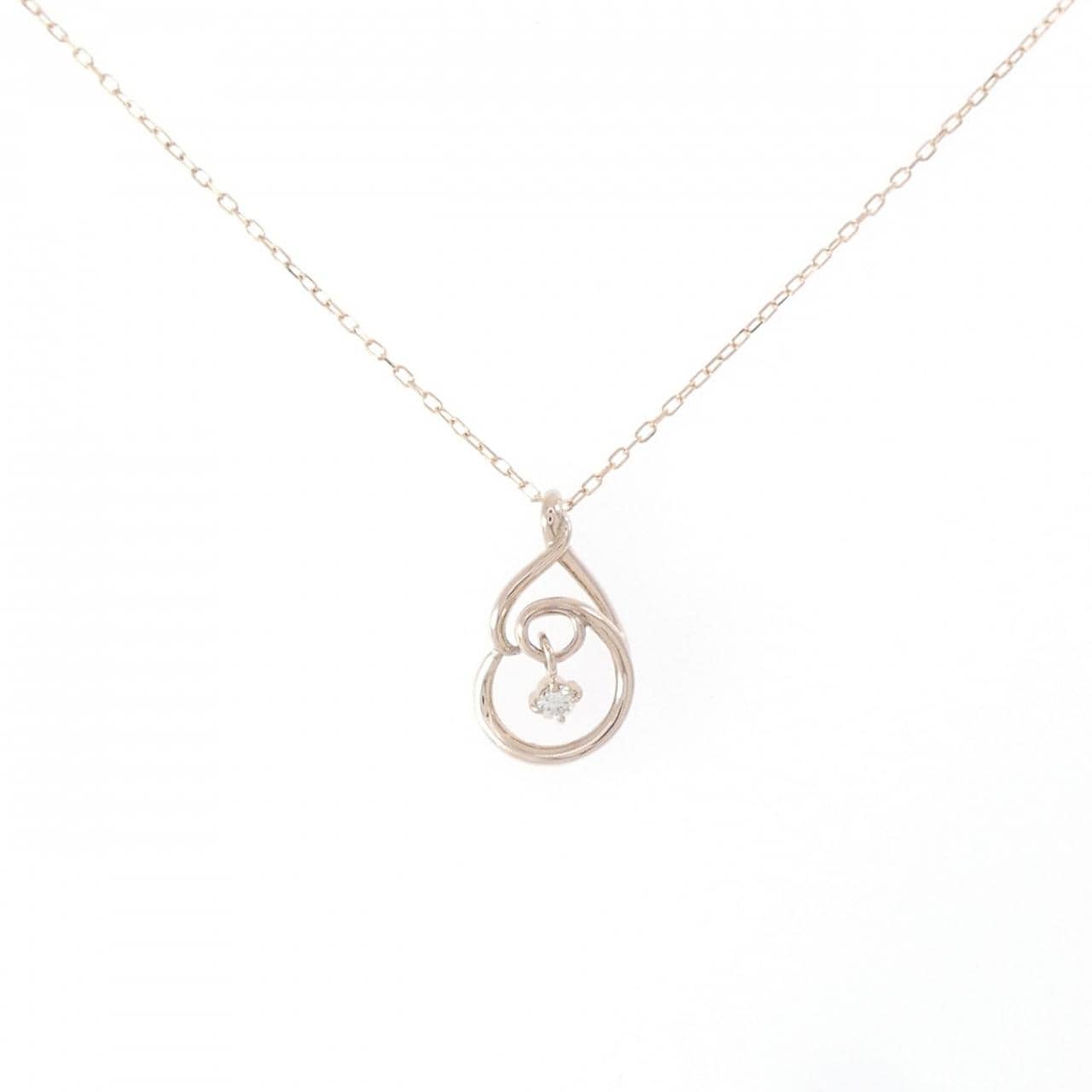 K10PG ダイヤモンド ネックレス 0.03CT