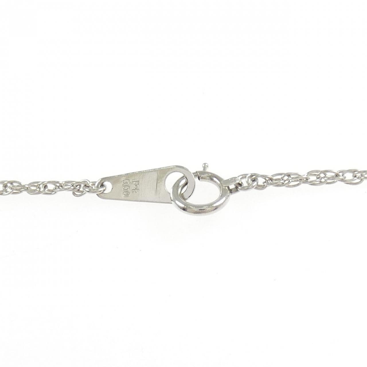 PT900 エメラルド ネックレス 0.83CT