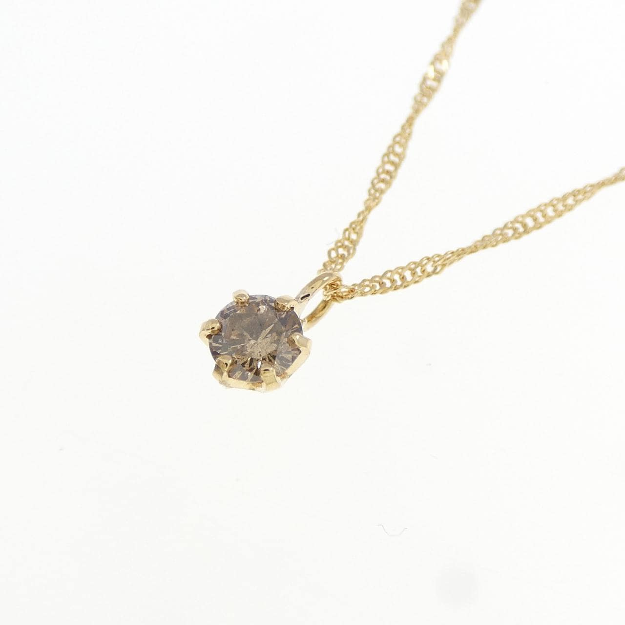 K18YG ダイヤモンド ネックレス 0.1CT