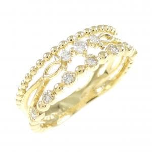 K18YG ダイヤモンド リング 0.12CT