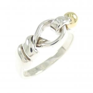 【ヴィンテージ】ティファニー フラットワイヤーラブノット リング