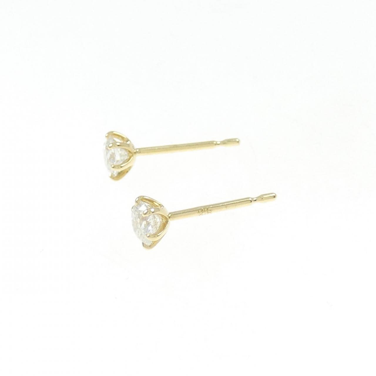 【リメイク】K18YG/ST ダイヤモンド ピアス 0.215CT 0.232CT G-H SI1 EXT H&C