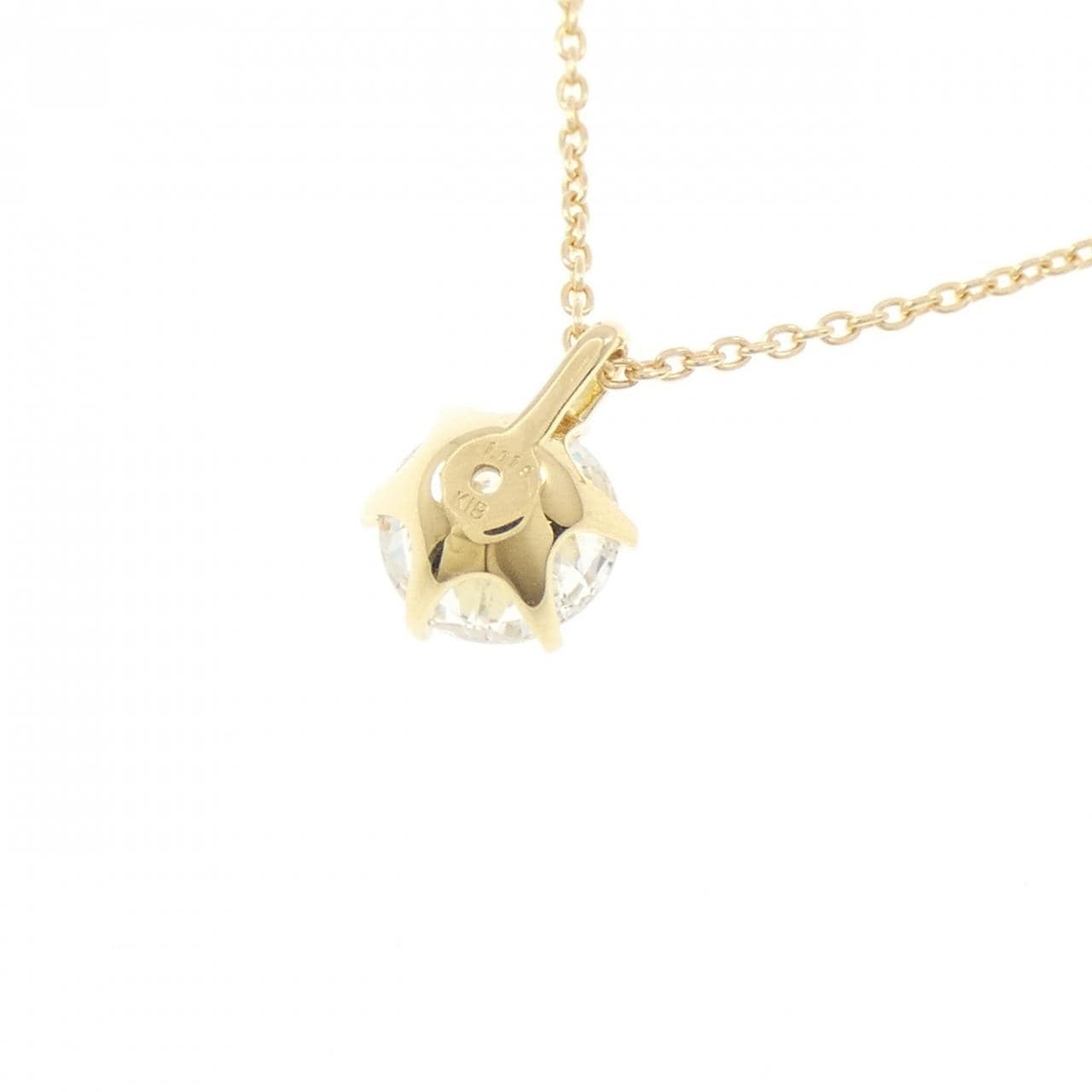 【リメイク】K18YG ダイヤモンド ネックレス 1.018CT H I1 Good
