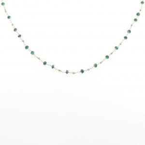 K18YG エメラルド ネックレス 8.00CT