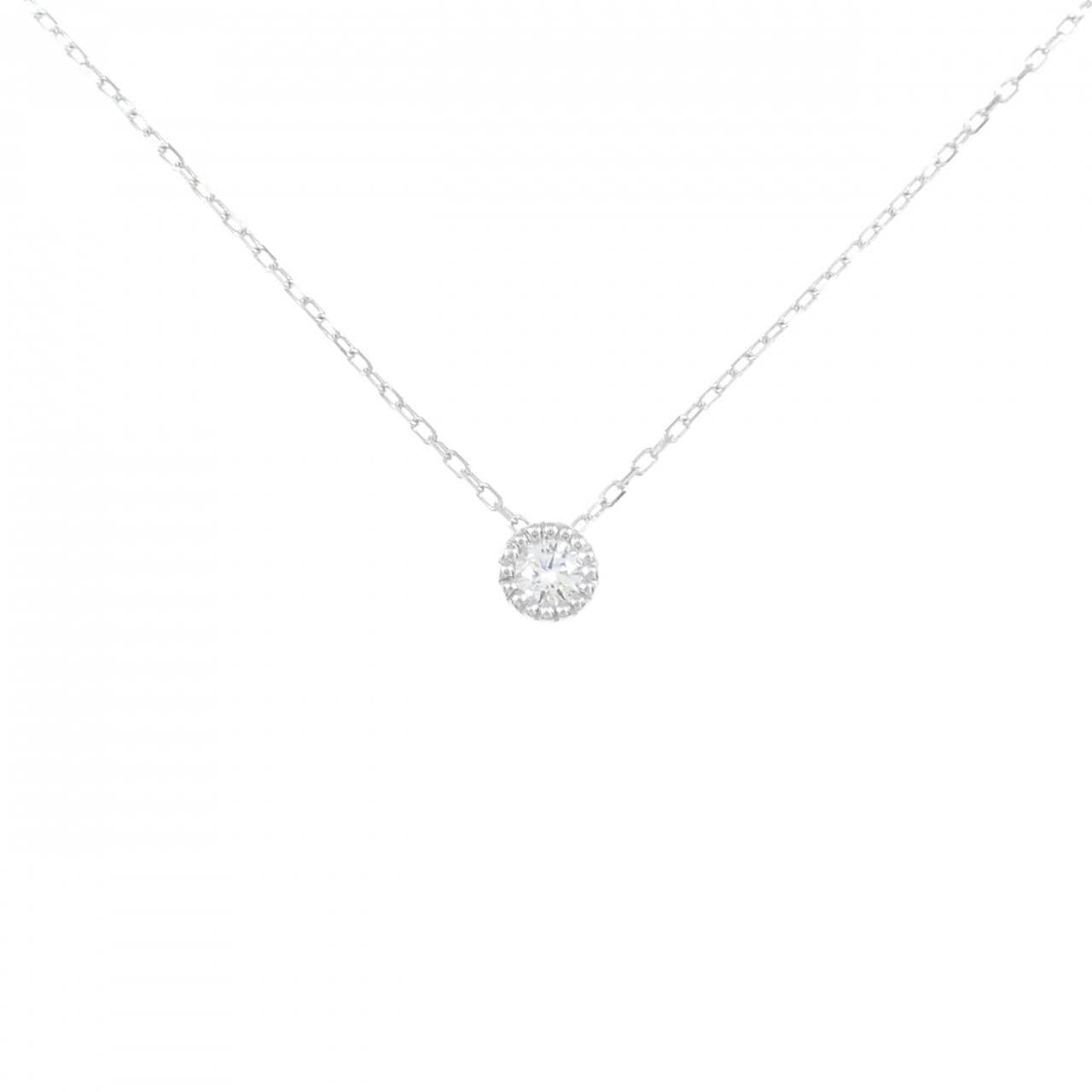K18WG ダイヤモンド ネックレス 0.10CT