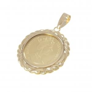 K18YG(枠) コイン ペンダント