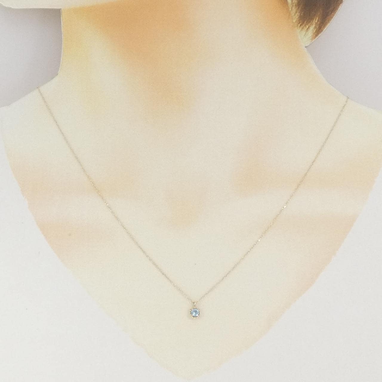 K10YG ブルートパーズ ネックレス