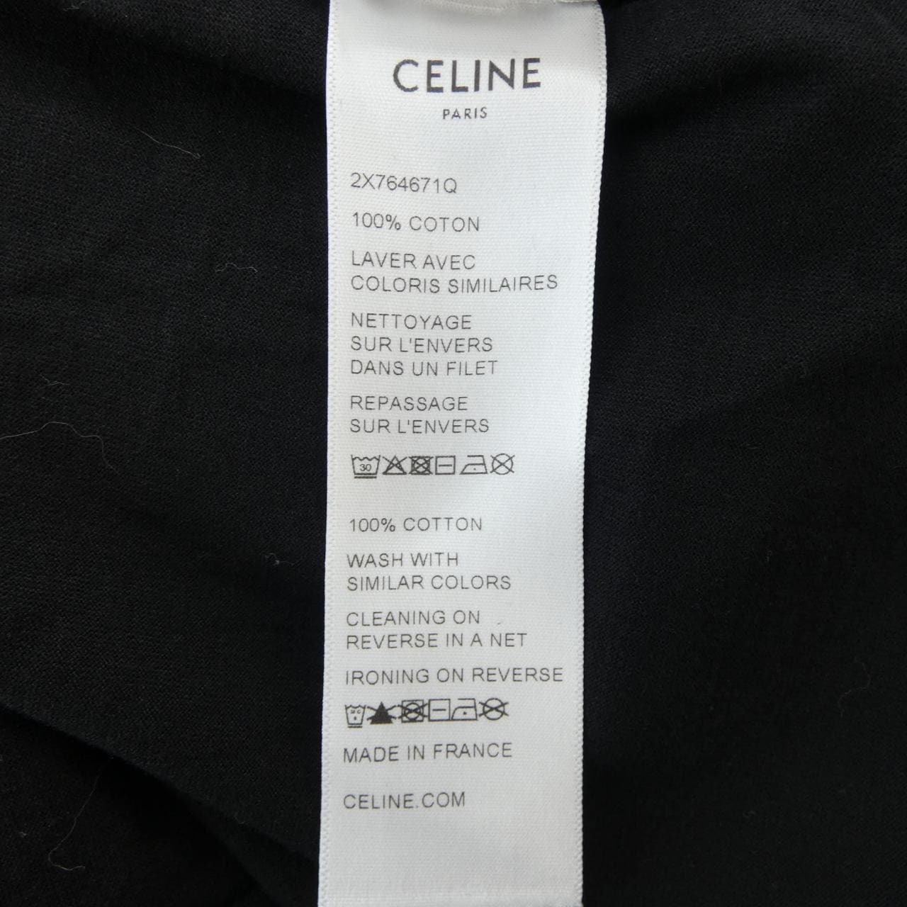 セリーヌ CELINE CELINEプリント ルーズTシャツ 2X764671Q Tシャツ