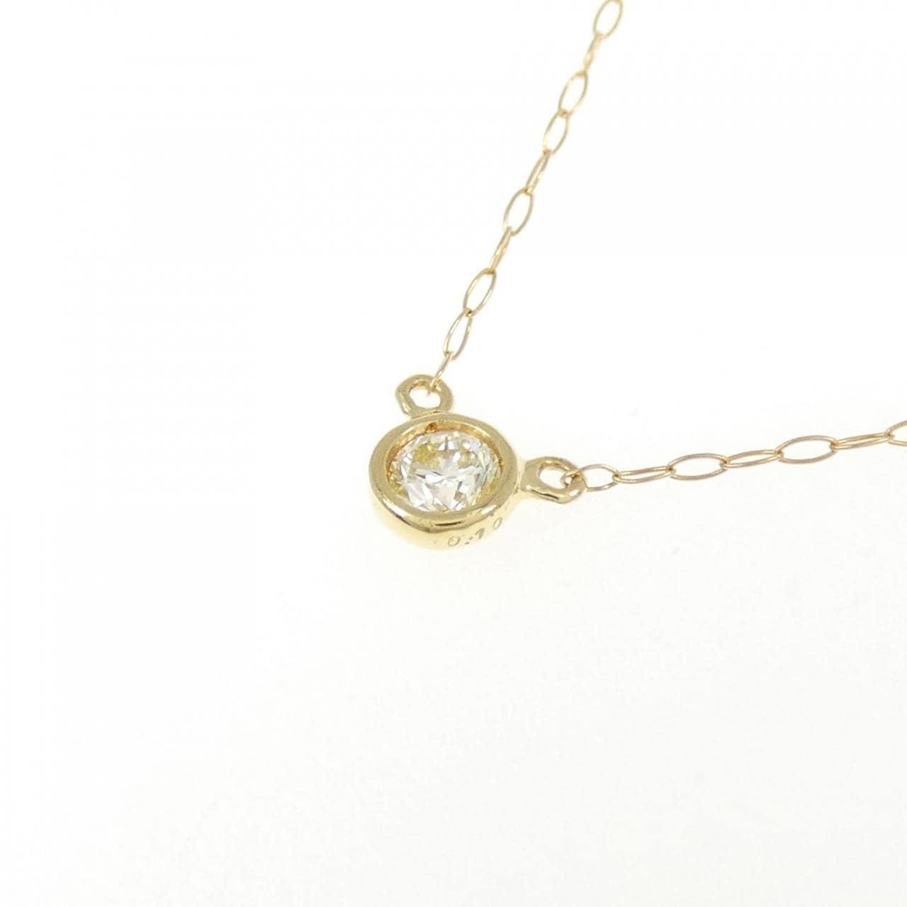 K18YG ダイヤモンド ネックレス 0.10CT