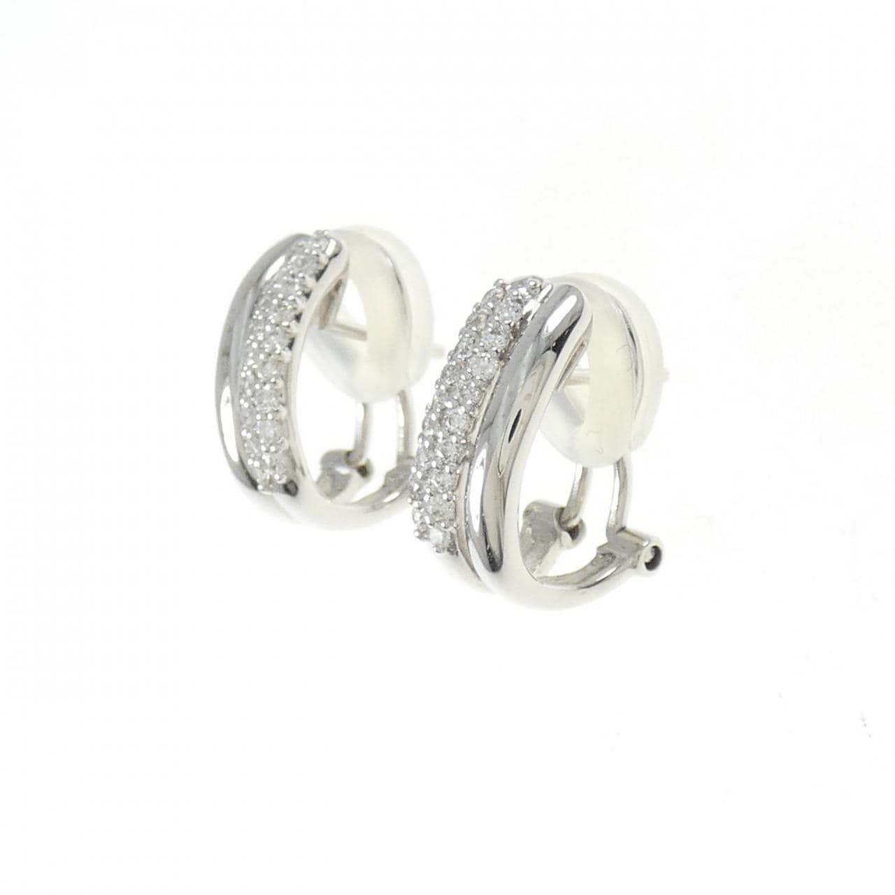 K18WG ダイヤモンド ピアス/イヤリング 0.30CT