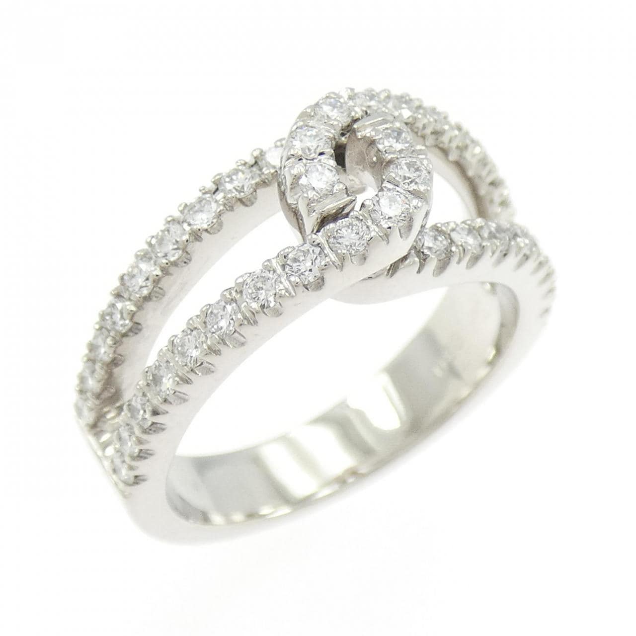 750WG ダイヤモンド リング 0.60CT