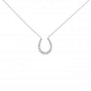 PT950 ホースシュー ダイヤモンド ネックレス 0.20CT