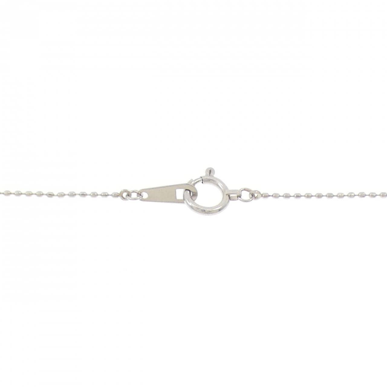 K18/PT900/PT850 エメラルド ネックレス 0.13CT