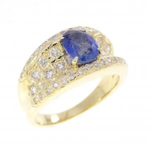 K18YG サファイヤ リング 0.99CT