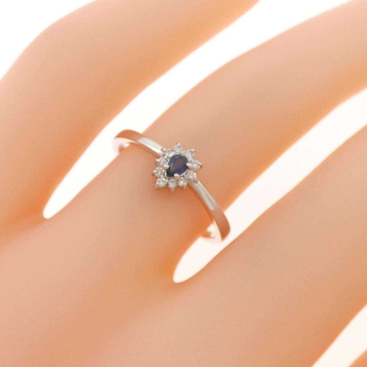 K18WG サファイヤ リング