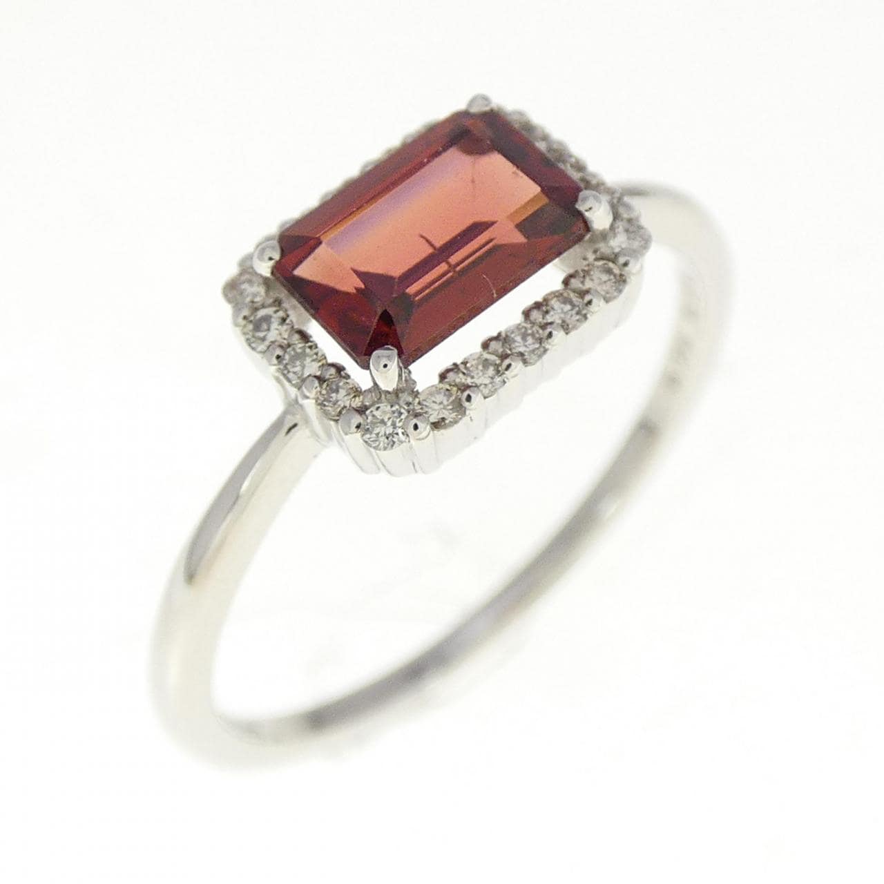 【新品】PT ガーネット リング 0.74CT