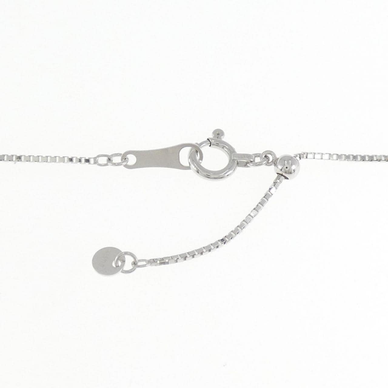 K18WG クロス ダイヤモンド ネックレス 0.42CT