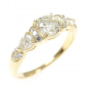 K18YG ダイヤモンド リング 0.68CT