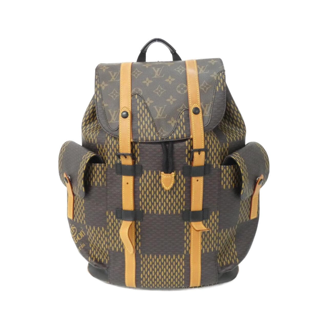 ルイヴィトン ダミエ ジャイアント(LVスクエアード) クリストファー MM N40358 リュックサック