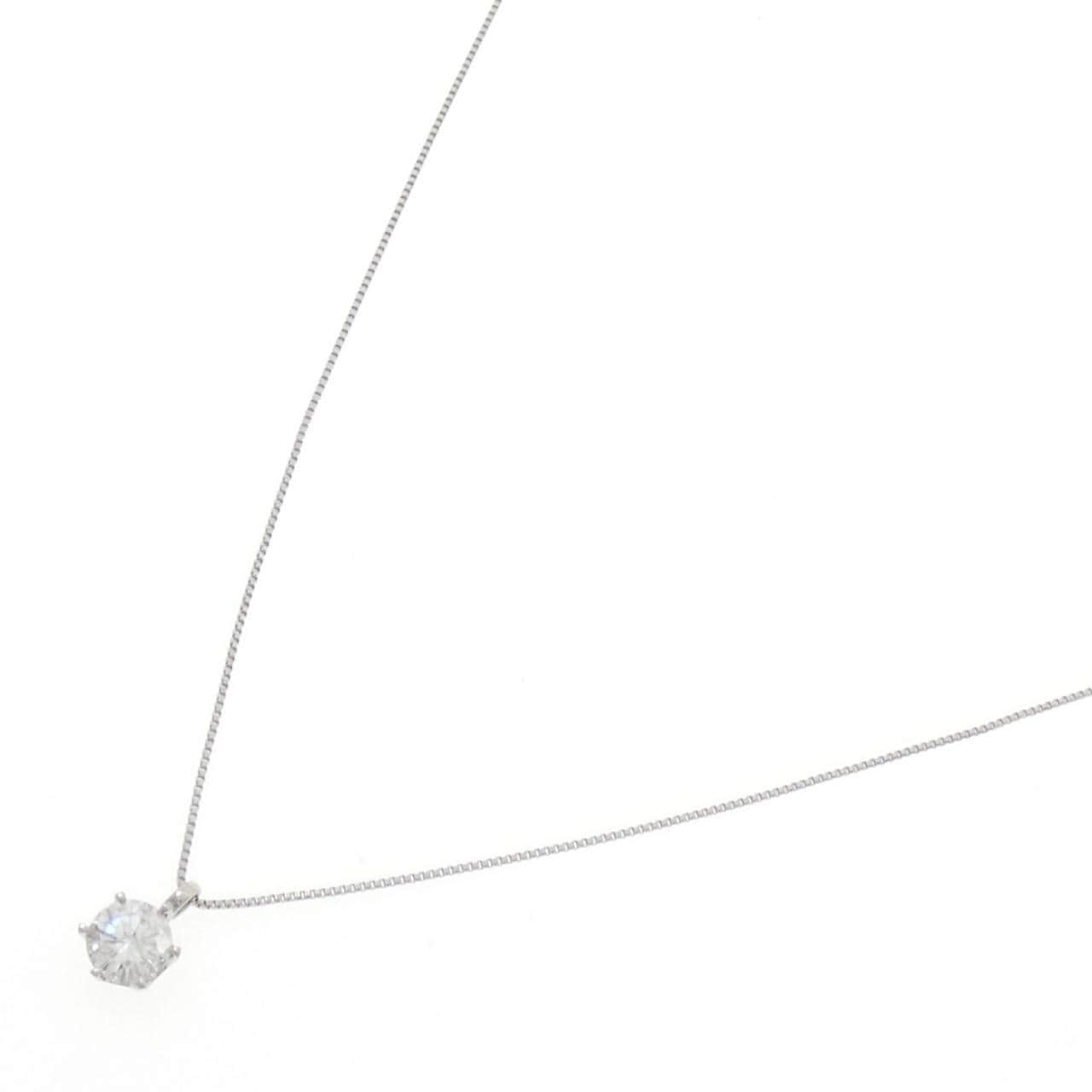 PT900/PT850 ソリティア ダイヤモンド ネックレス 0.429CT