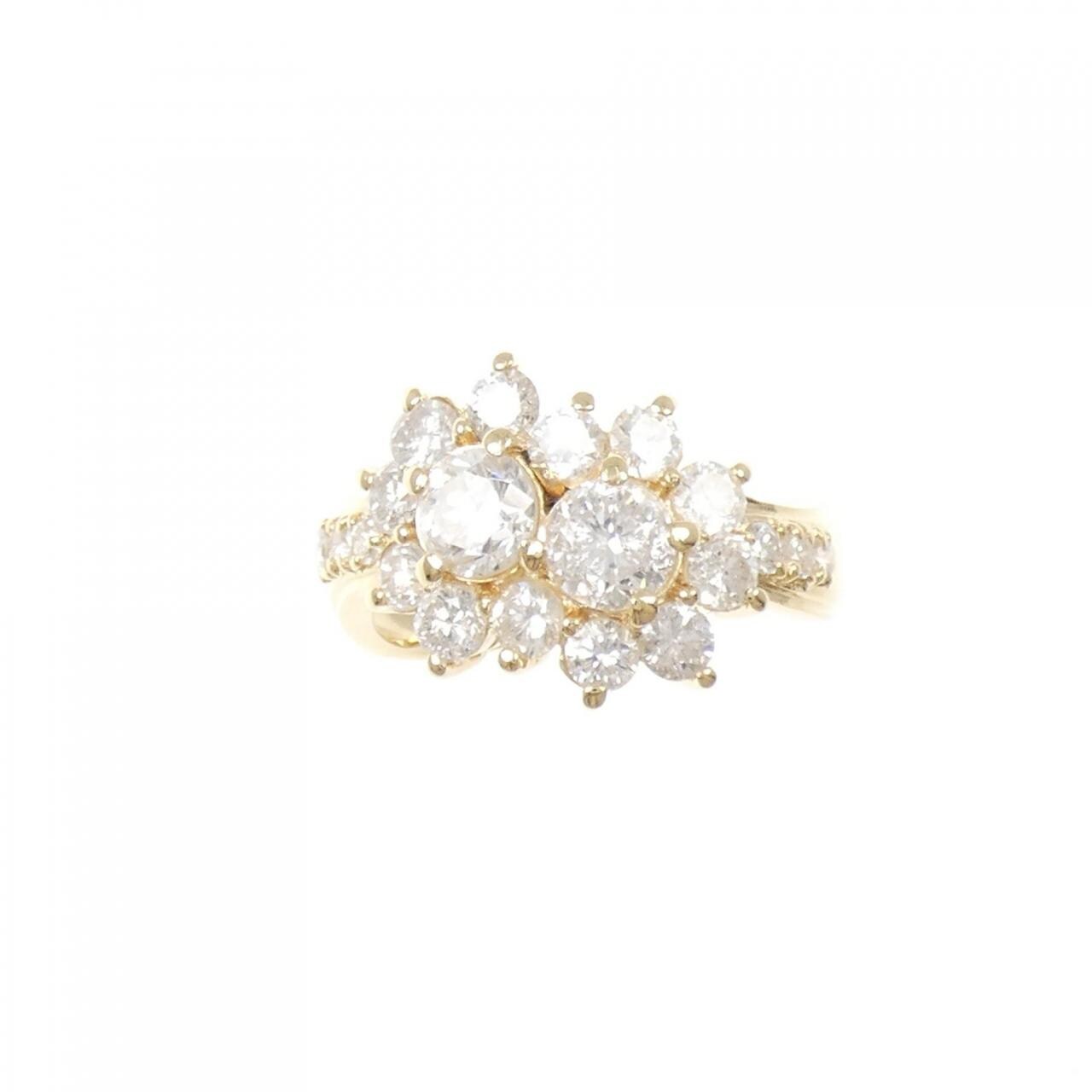 K18YG ダイヤモンド リング 2.0CT
