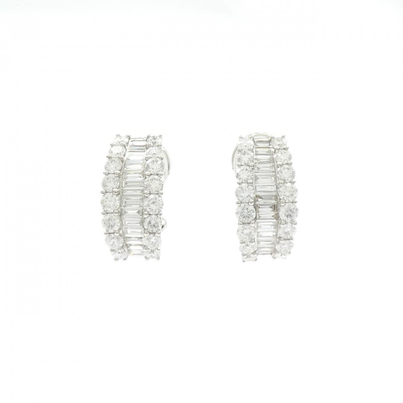 750WG ダイヤモンド ピアス 2.64CT