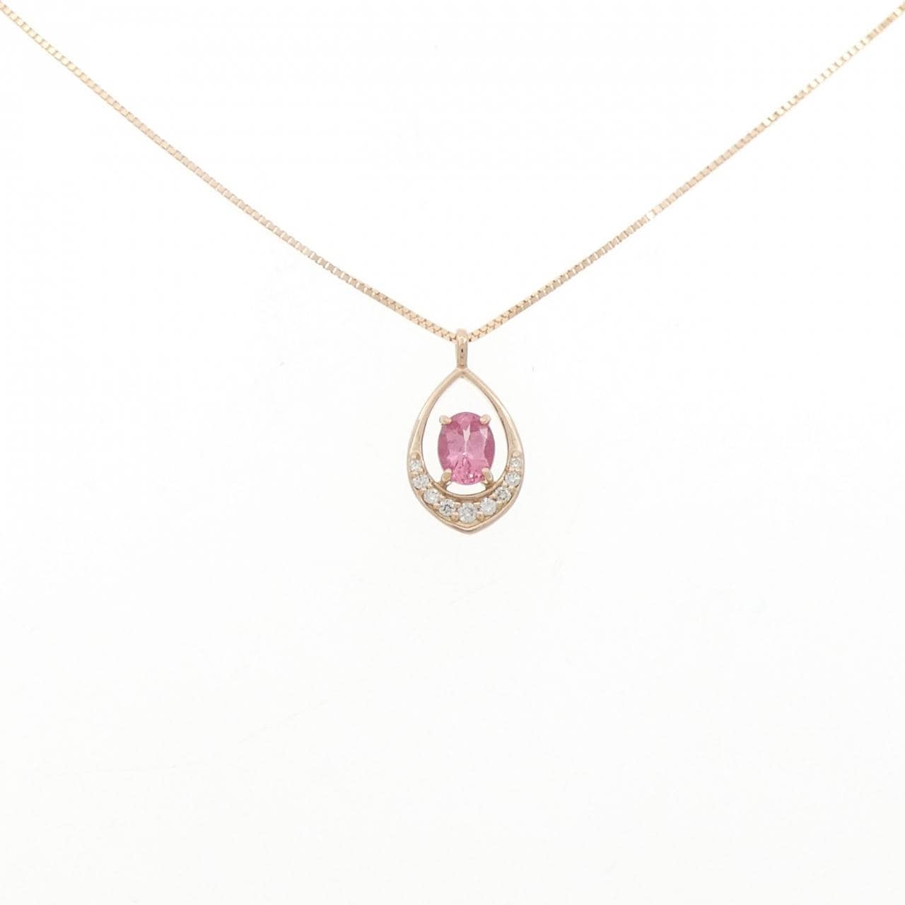 K18PG スピネル ネックレス 0.36CT