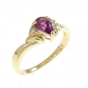 K18YG ガーネット リング