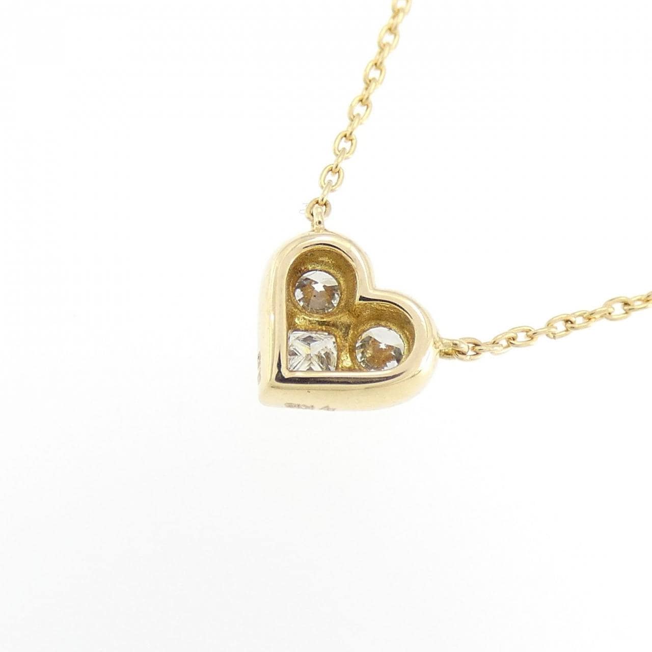 ポンテヴェキオ ハート ダイヤモンド ネックレス 0.16CT