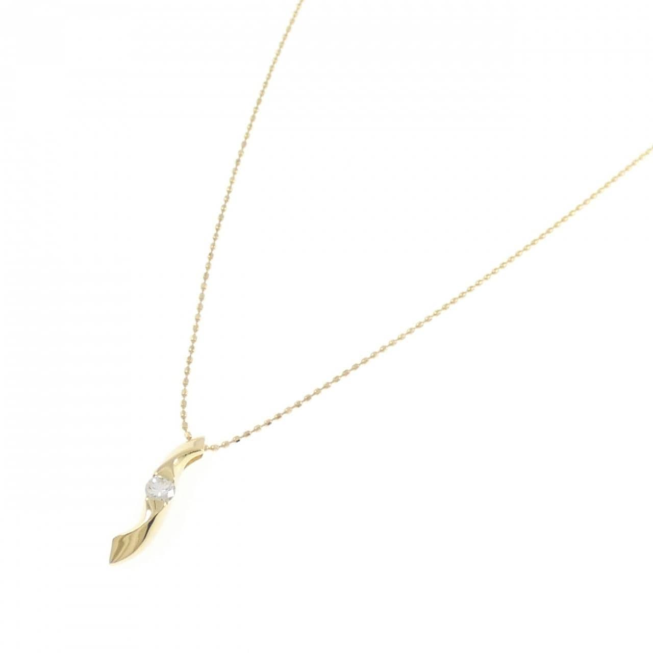 K18YG ダイヤモンド ネックレス 0.1CT
