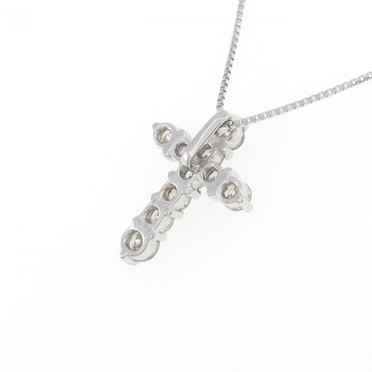 PT Cross Diamond Necklace 0.50CT