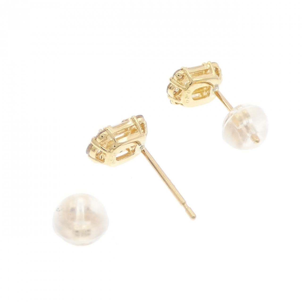 【新品】K18YG ダイヤモンド ピアス 0.40CT