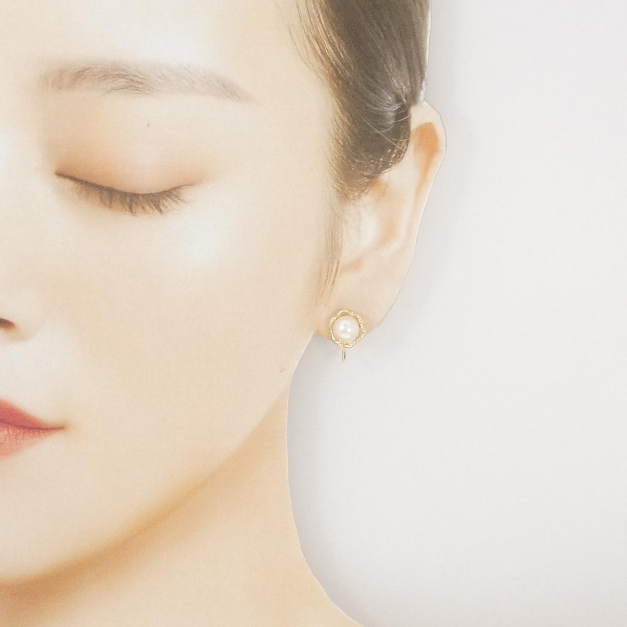 K18YG アコヤパール イヤリング 7.1mm