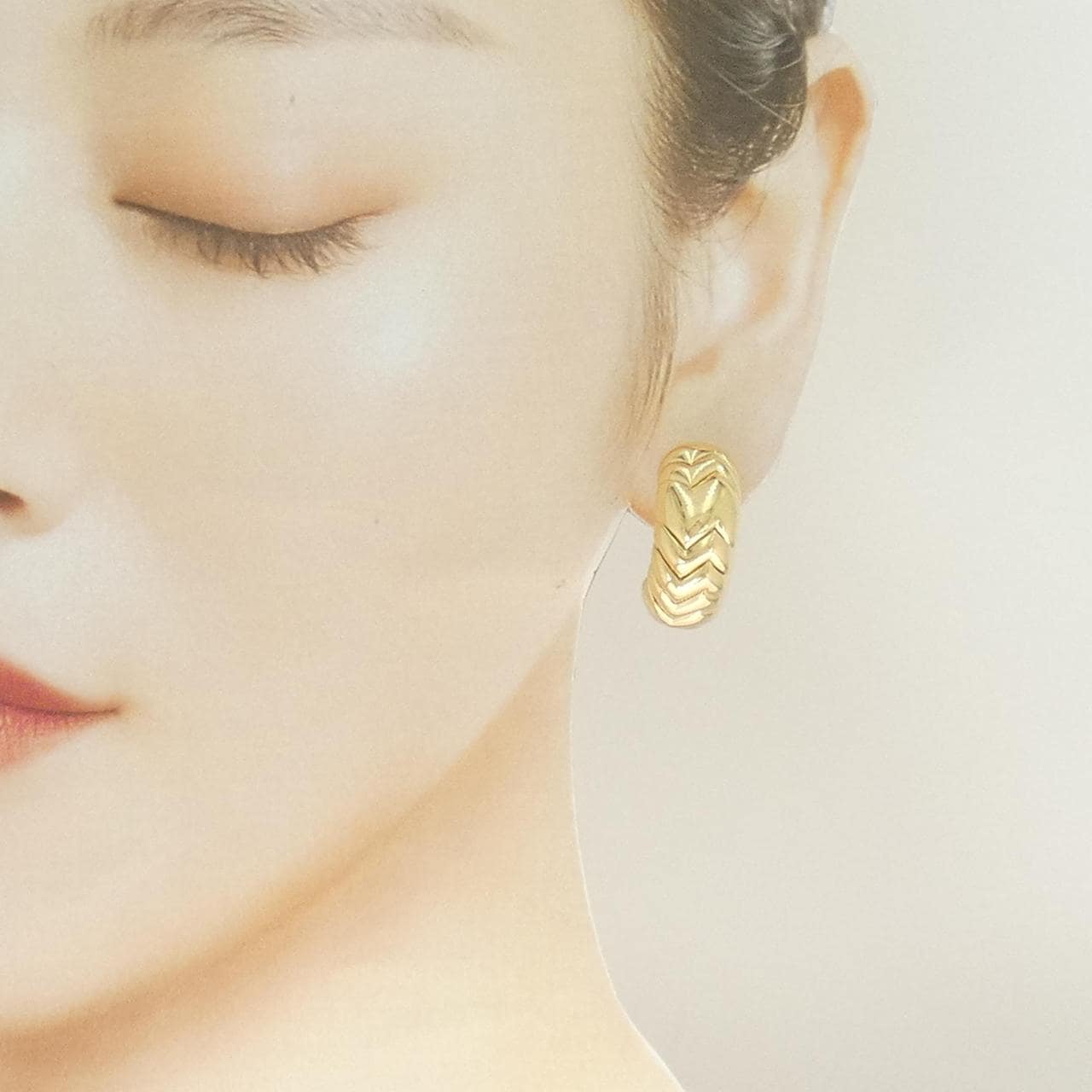 ブルガリ 750YG ピアス