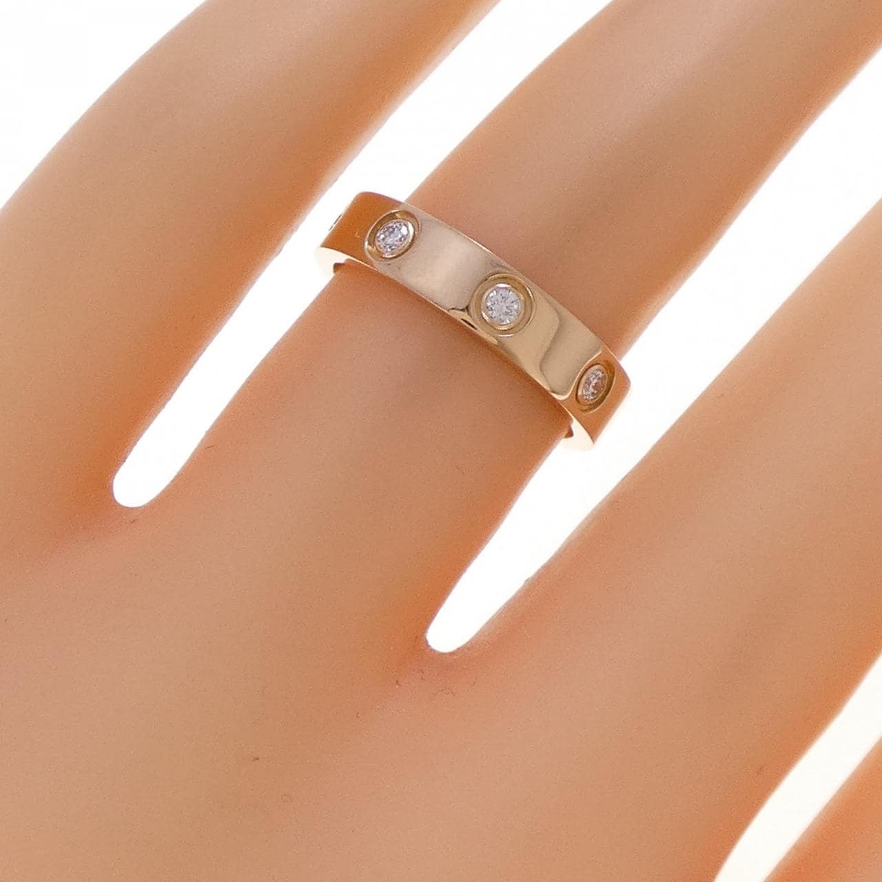 カルティエ ミニラブ フルダイヤ リング