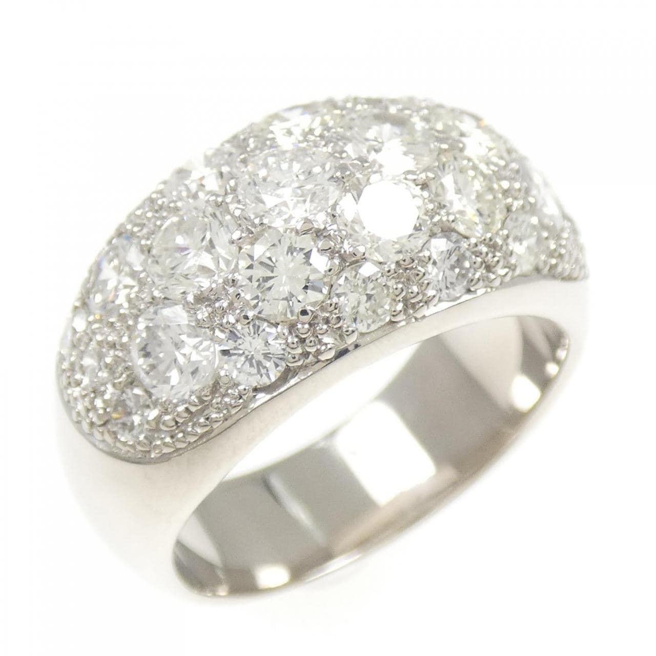 PT900 パヴェ ダイヤモンド リング 2.715CT