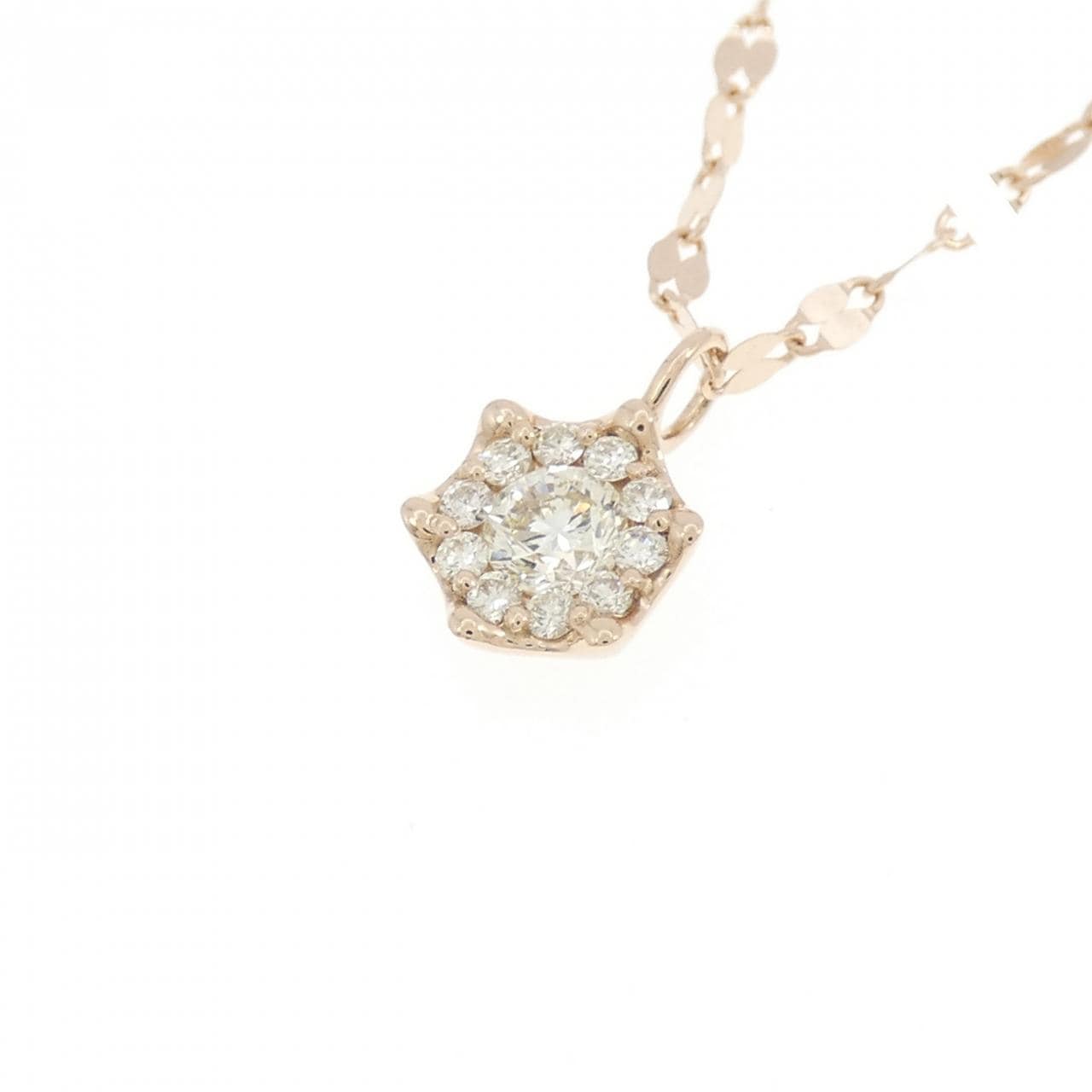 K18PG ダイヤモンド ネックレス 0.31CT