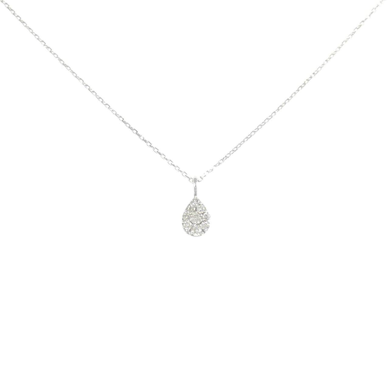 K10WG ダイヤモンド ネックレス 0.06CT