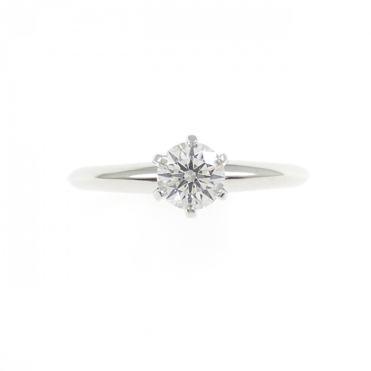 ティファニー クラシックソリティア リング 0.39CT F VVS1 3EXT