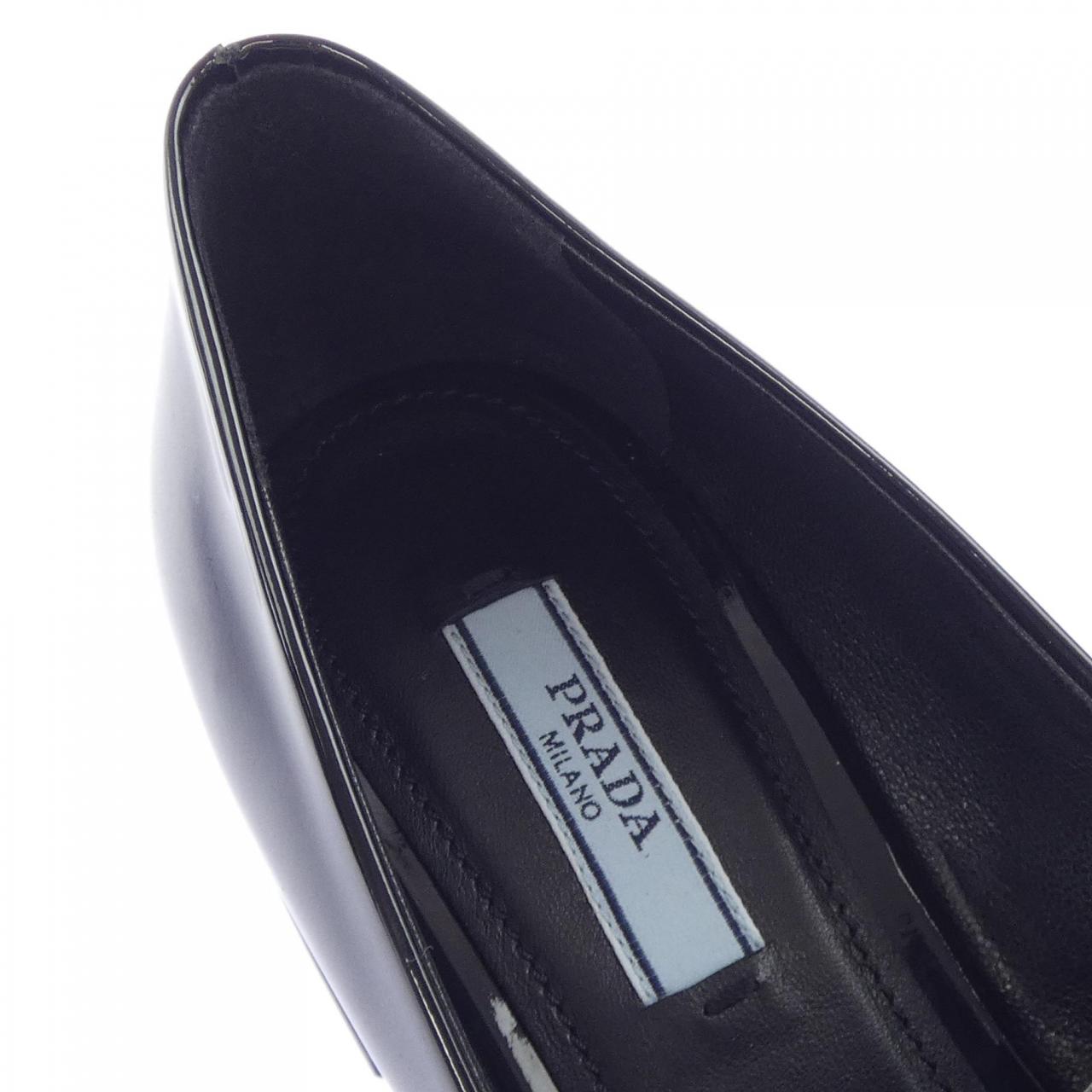 プラダ PRADA トライアングルロゴ チャンキーヒールローファー 1D763M シューズ